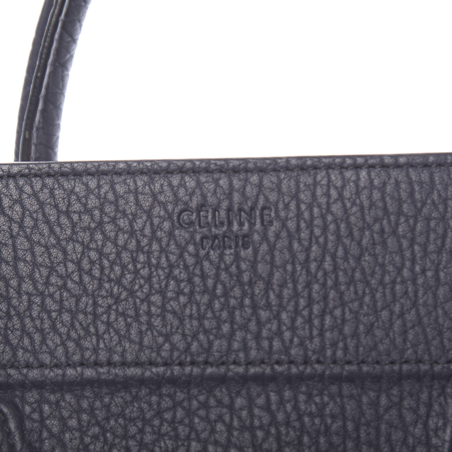 Celine Bullhide Calfskin Medium Phantom Luggage Navy Blue 7 of 10