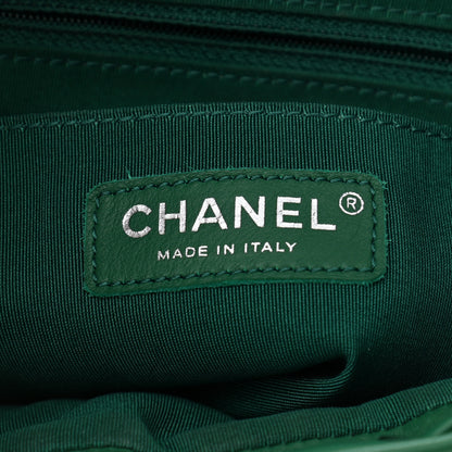 Chanel Lambskin Chevron Quilted Small Urban Spirit Backpack Green 6 of 10