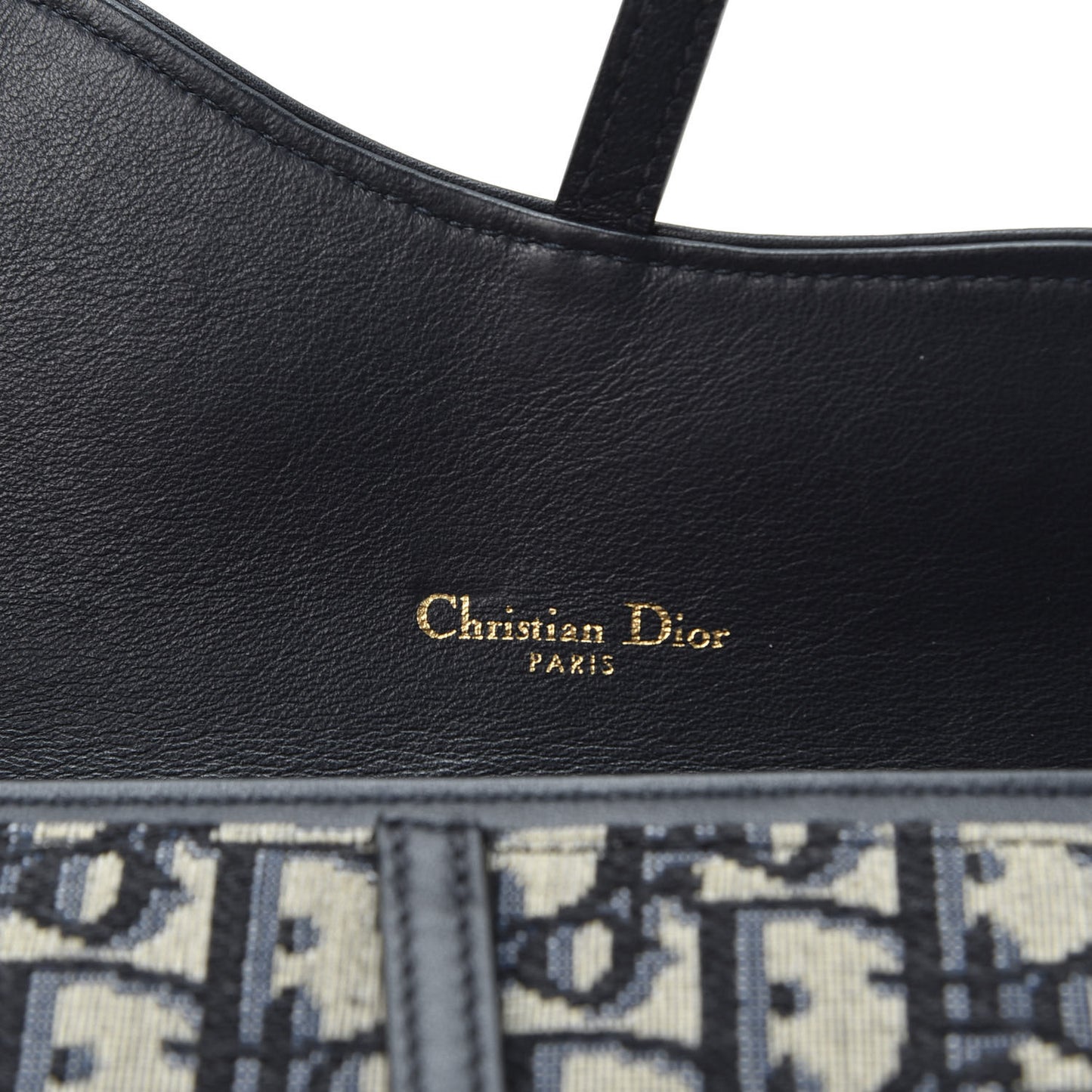 Oblique Saddle Chain Long Wallet Blue
