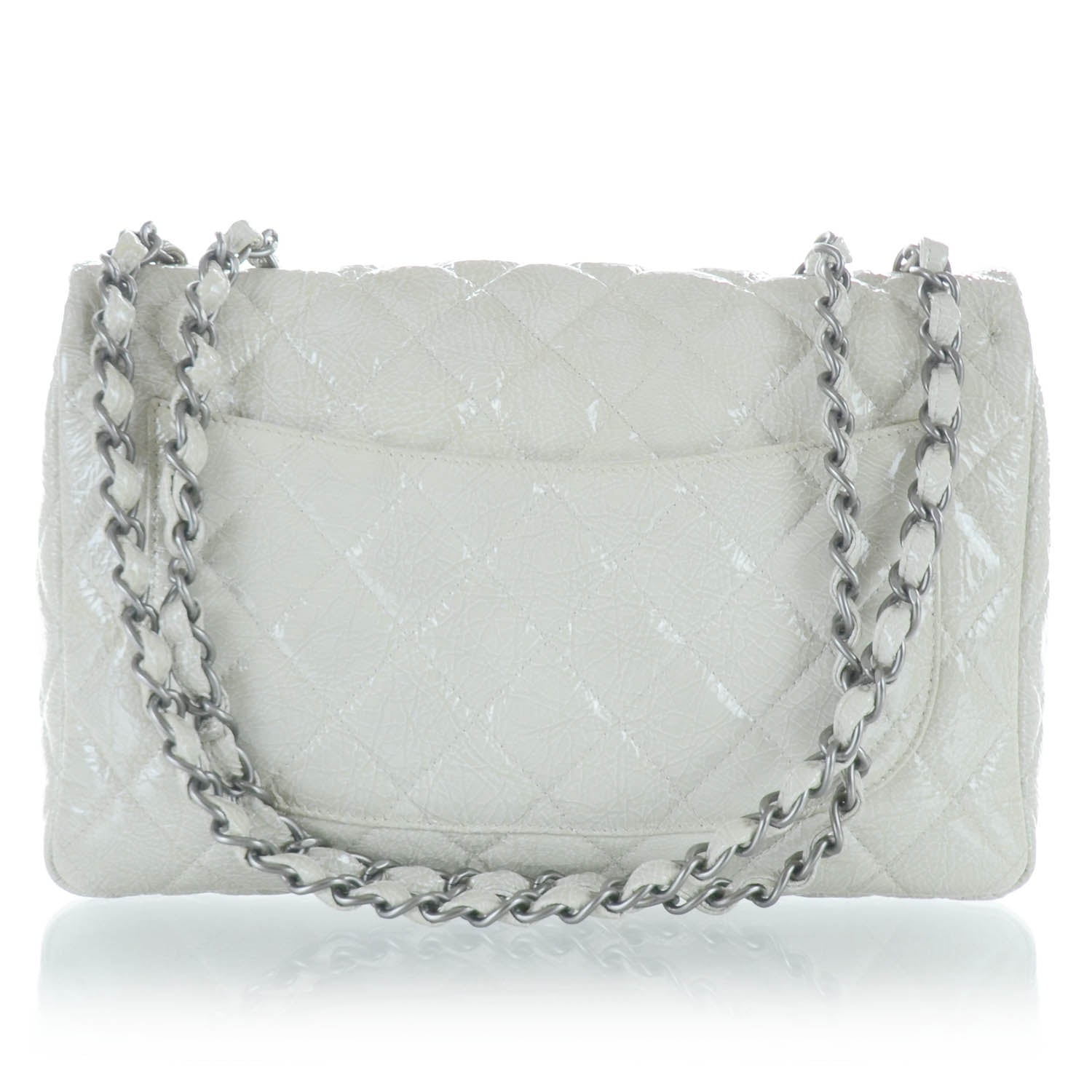Chanel Crackled Patent Jumbo Flap 3 of 12