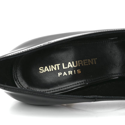 Saint Laurent Patent Opyum 110 Pumps 38 Black Gold 7 of 9