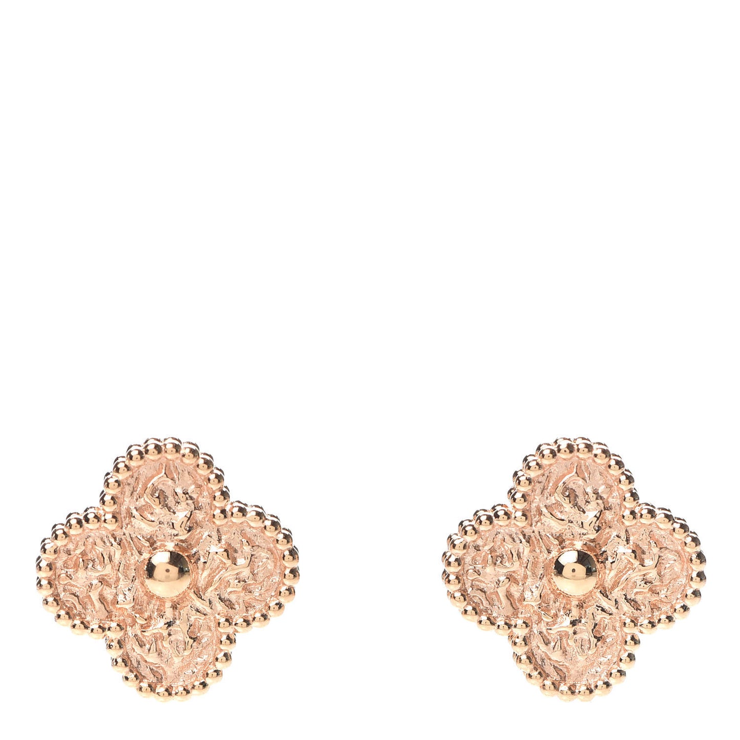 18K Rose Gold Vintage Alhambra Earrings