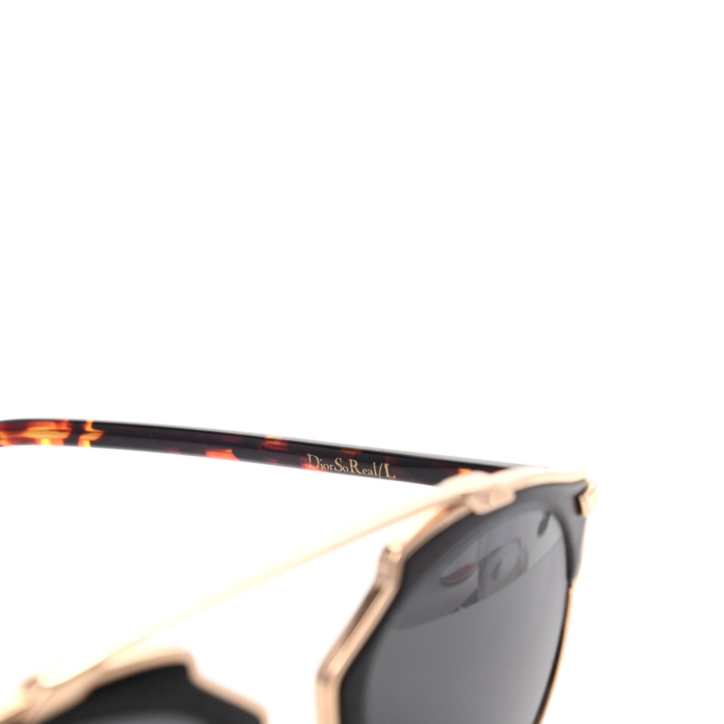 Metal Lambskin So Real Sunglasses Black