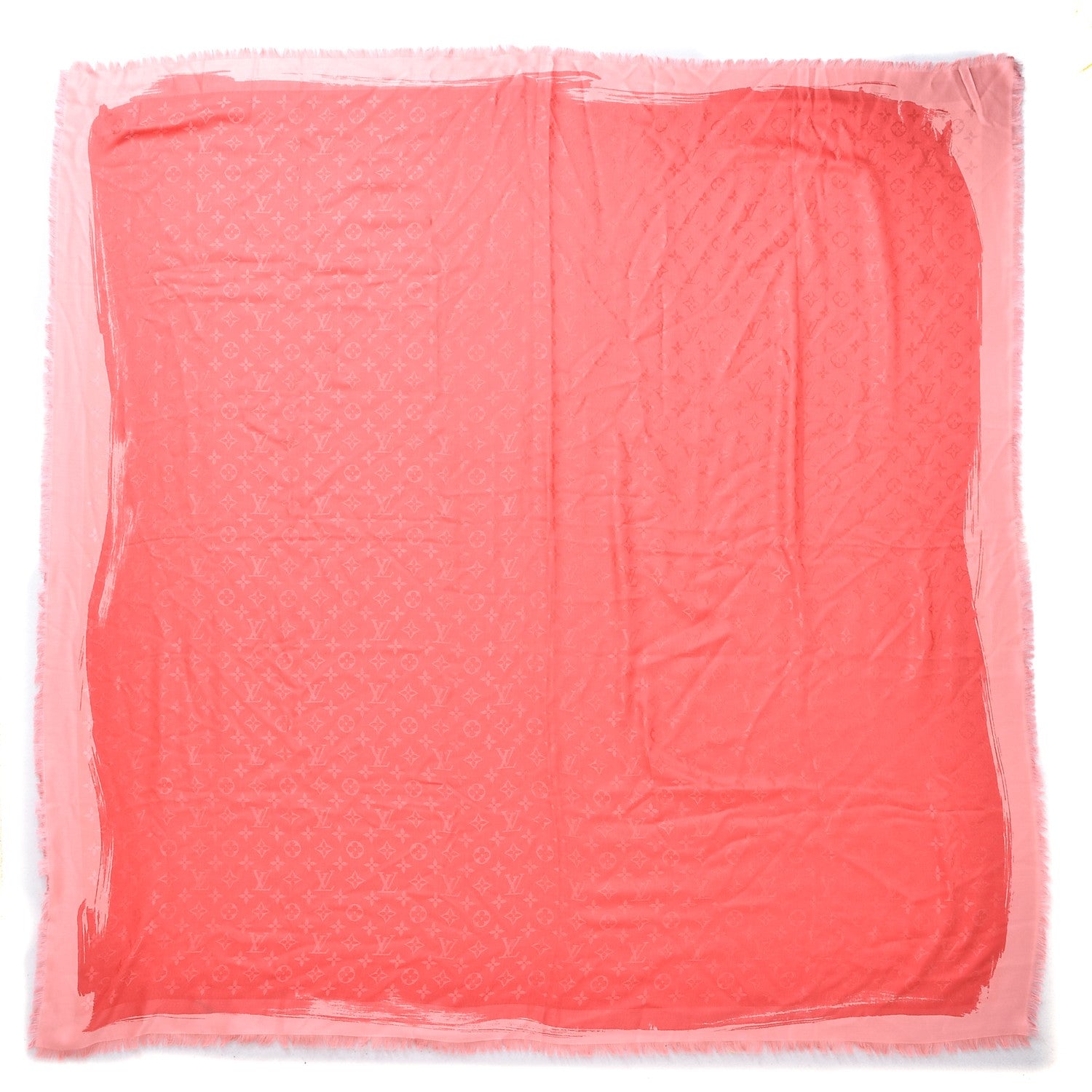 Louis Vuitton Silk Monogram Arty Shawl Pink 1 of 7