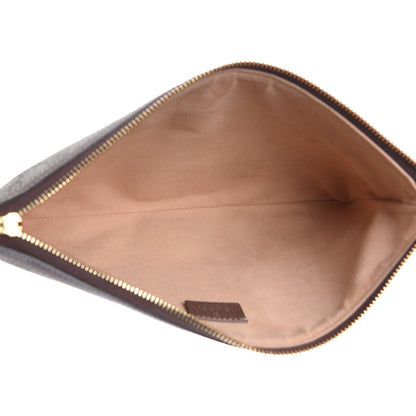 Gucci GG Supreme Monogram Large Ophidia Pouch Clutch Brown 5 of 10