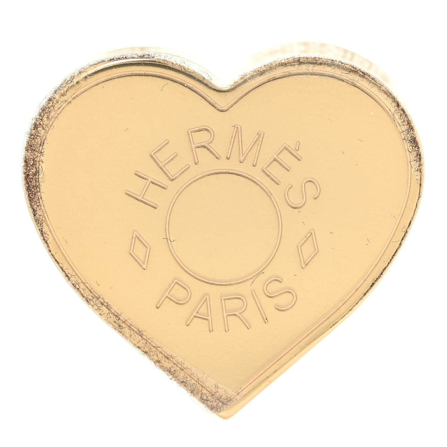 Hermes Permabrass Coeur Scarf Ring 1 of 3