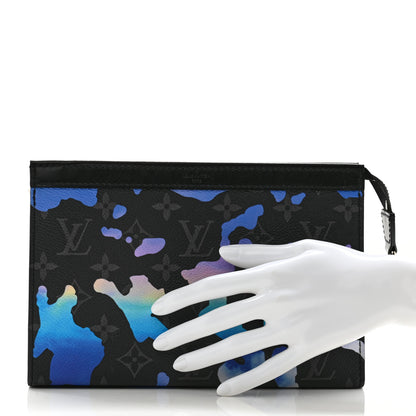 Louis Vuitton Monogram Eclipse Sunrise Room With A View Gaston Wearable Wallet Blue Purple 2 of 8