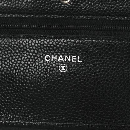 Chanel Caviar Quilted Wallet On Chain WOC Black 6 of 15