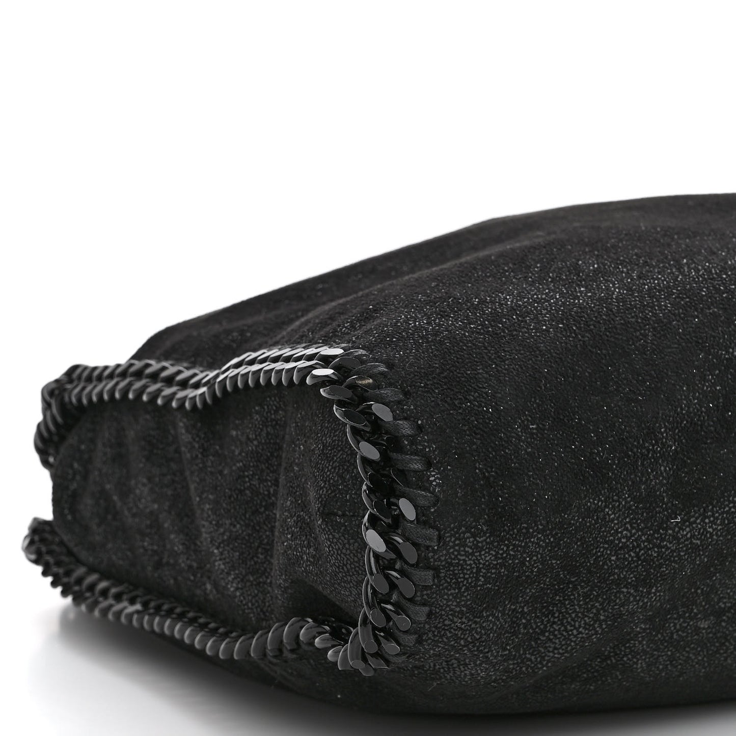 Shaggy Deer Falabella Fold Over Tote Black