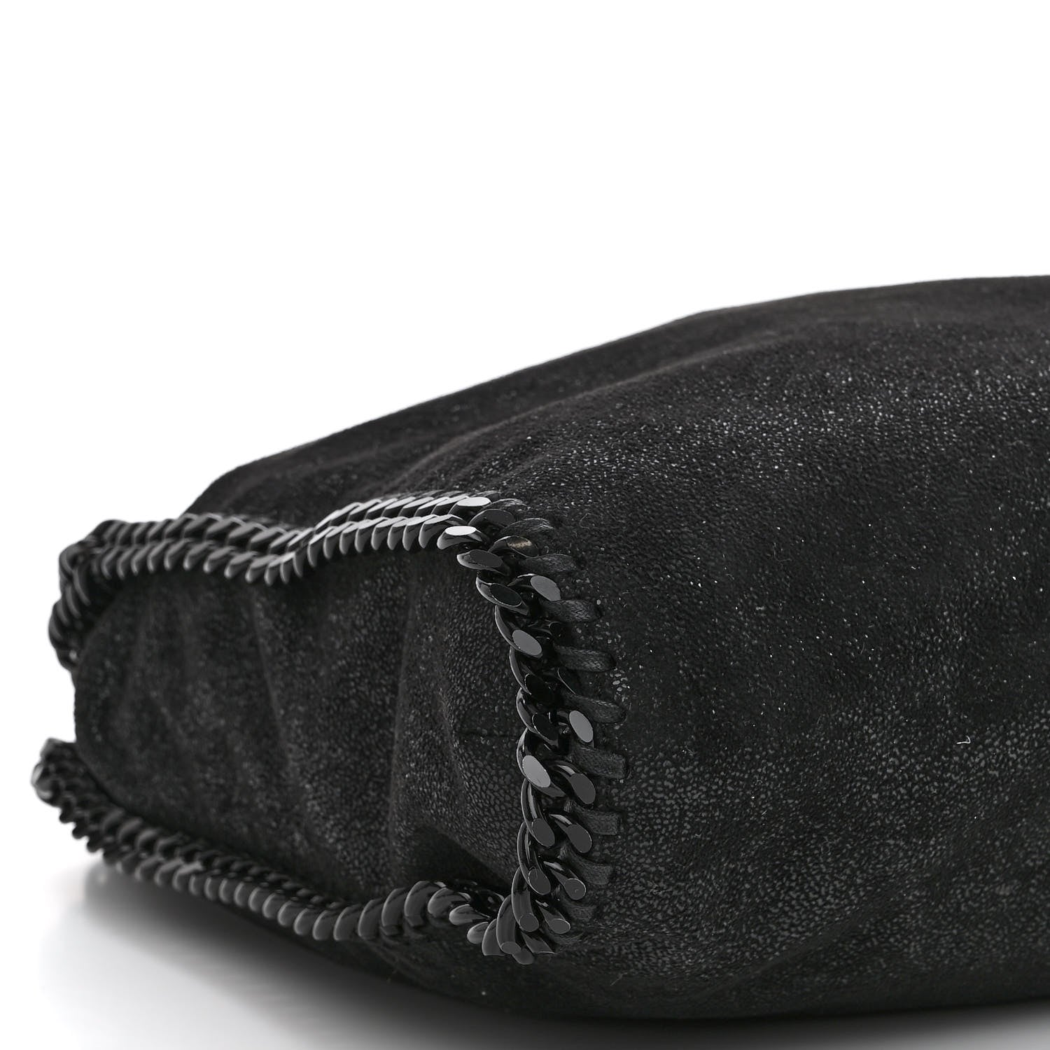 Stella McCartney Shaggy Deer Falabella Fold Over Tote Black 8 of 9