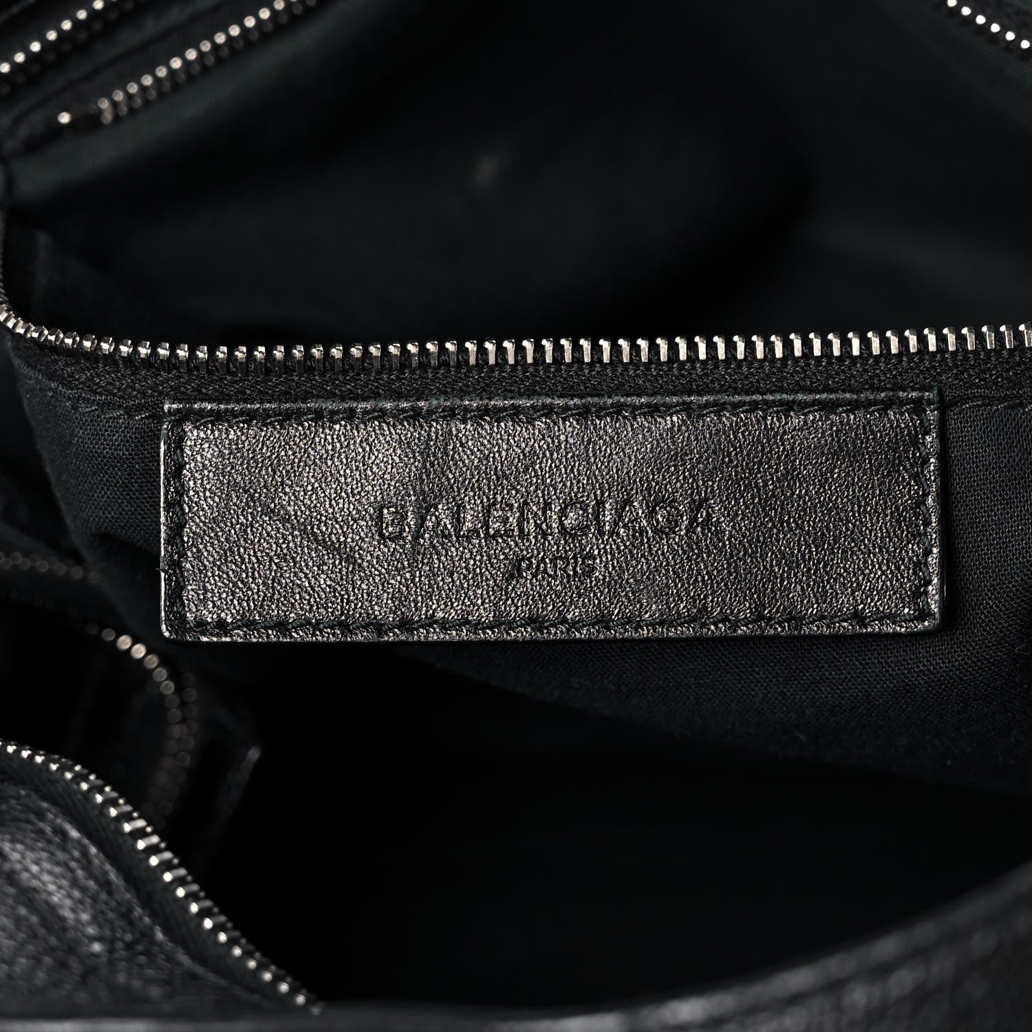 Balenciaga Chevre Silver Metallic Edge Hardware City Black 6 of 12