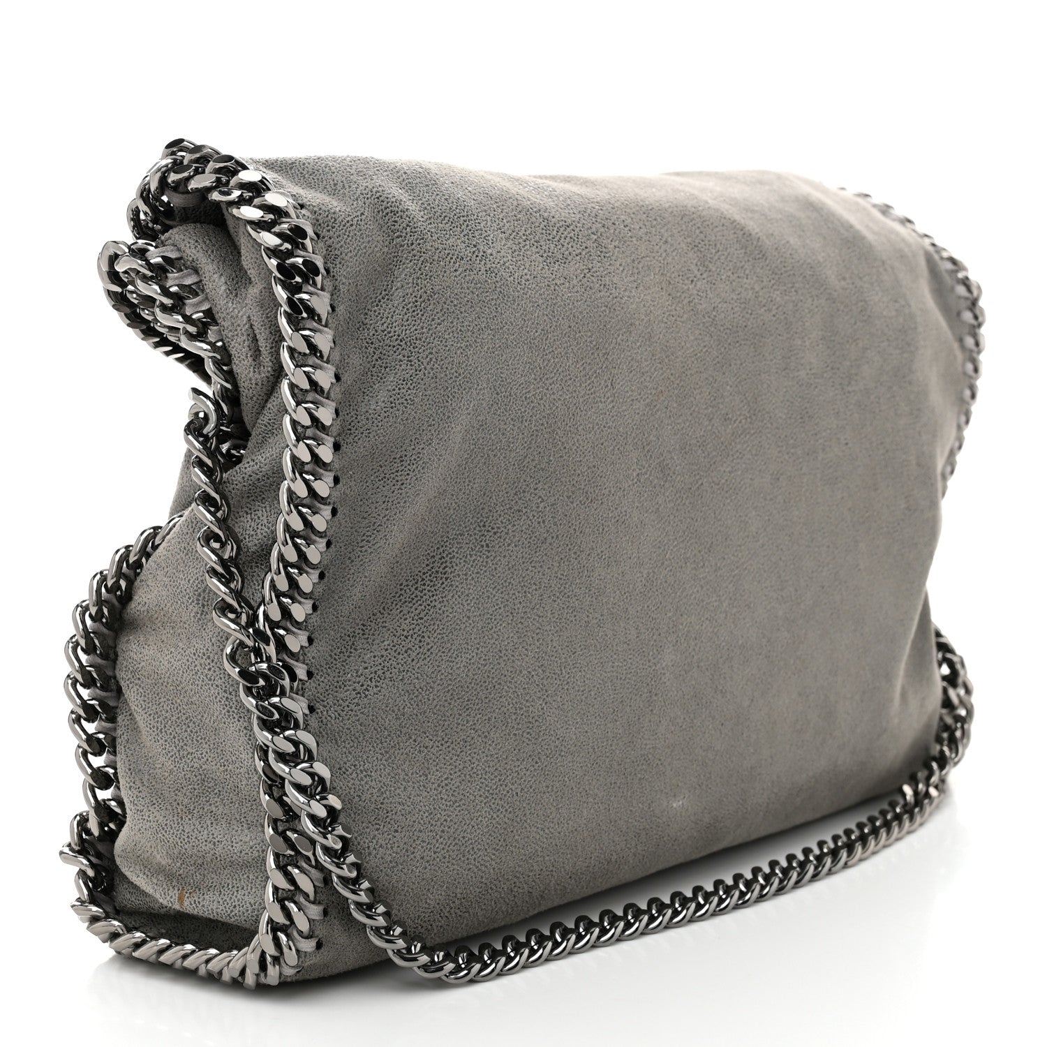 Stella McCartney Shaggy Deer Falabella Fold Over Tote Grey 3 of 13