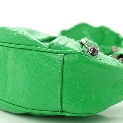 Balenciaga Agneau Arena Le Cagole Shoulder Bag XS Vivid Green 11 of 13