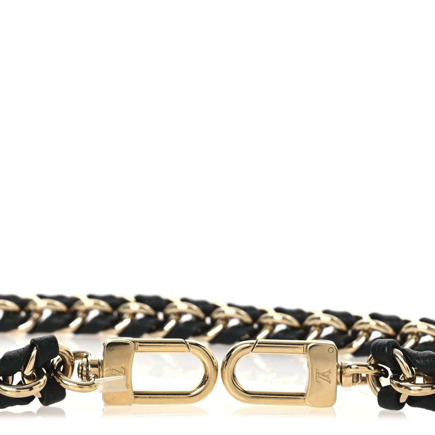 Calfskin Multi Pochette Chain Shoulder Strap Black Gold