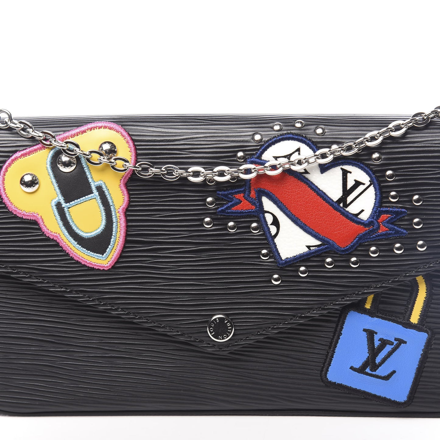 Epi LV Stories Pochette Felicie Black