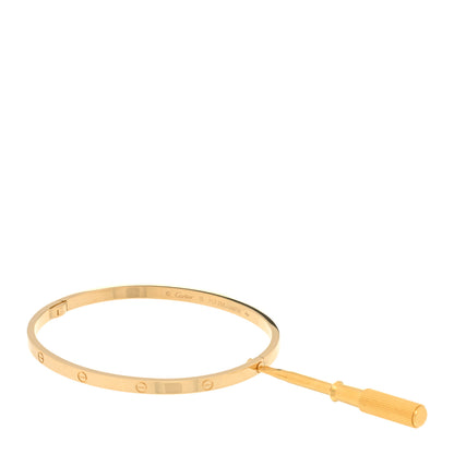 Cartier 18K Yellow Gold Small LOVE Bracelet 19 4 of 5