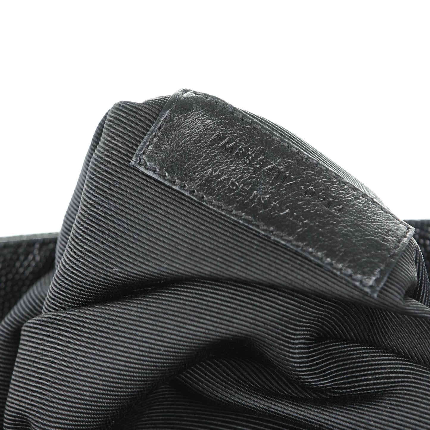 Grain De Poudre Matelasse Chevron Monogram Shopping Bag Black