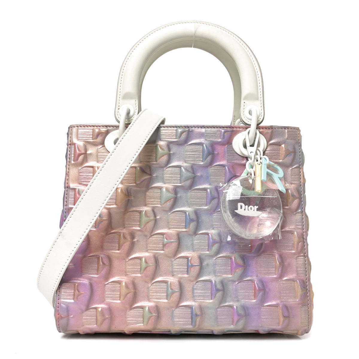 Christian Dior X DAISUKE OHBA Iridescent Calfskin Medium Lady Dior Art Pastel Multicolor 1 of 9
