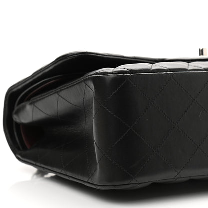 Chanel Lambskin Quilted Jumbo Double Flap Black 10 of 15