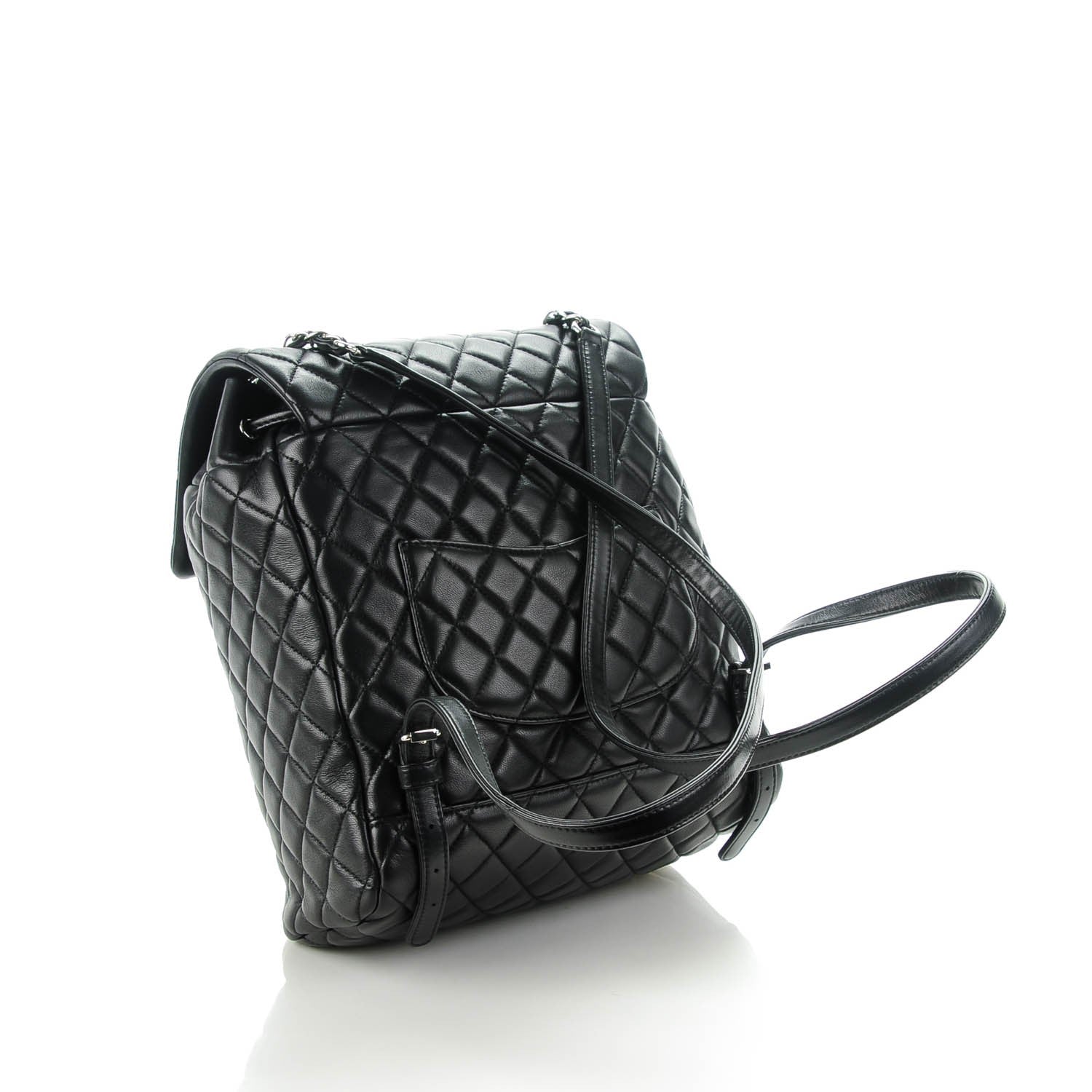 Chanel Lambskin Quilted Large Urban Spirit Backpack Black 3 of 8