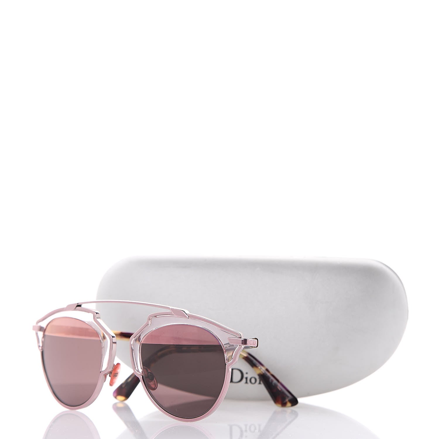 Christian Dior Mirrored So Real Sunglasses Pink Tortoise 8 of 8
