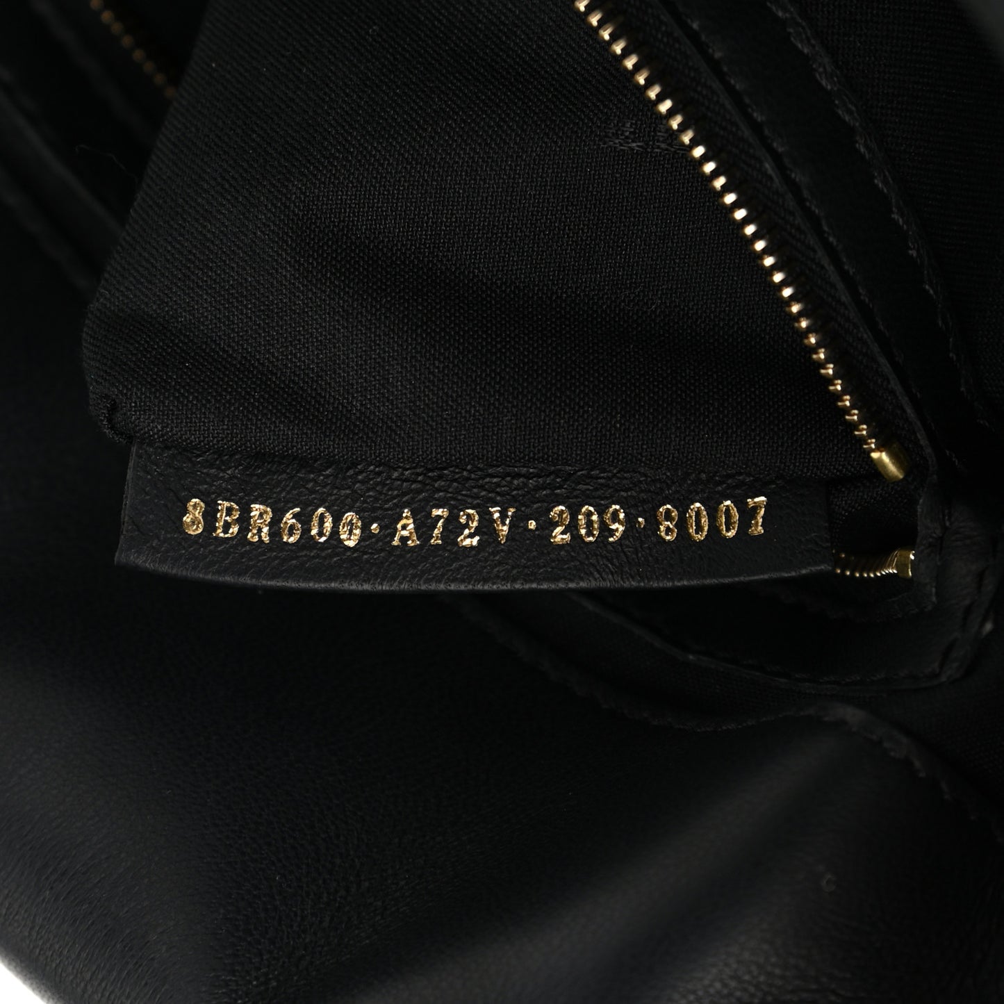 Nappa FF 1974 Embossed Baguette Black