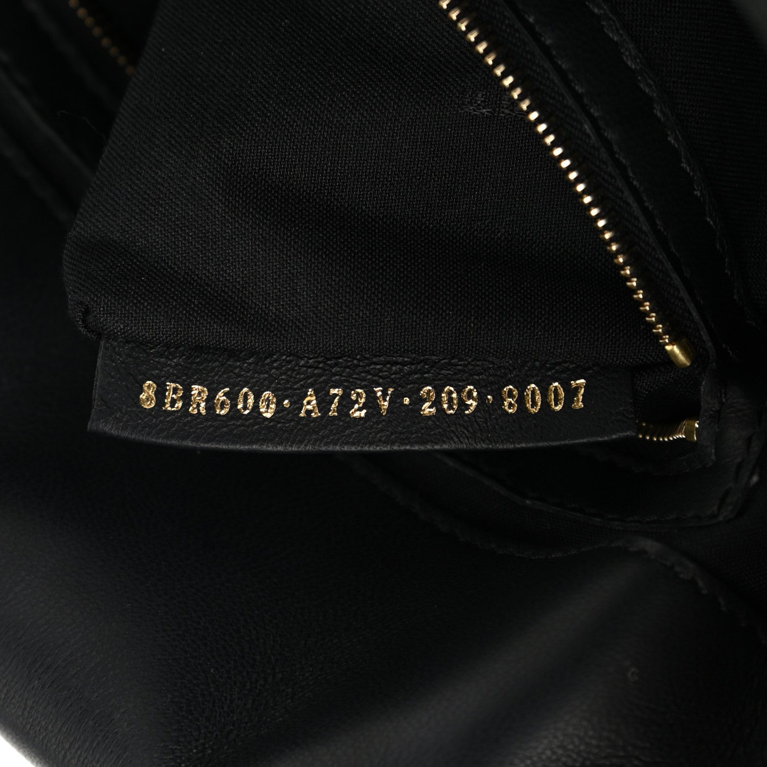 Fendi Nappa FF 1974 Embossed Baguette Black 6 of 9