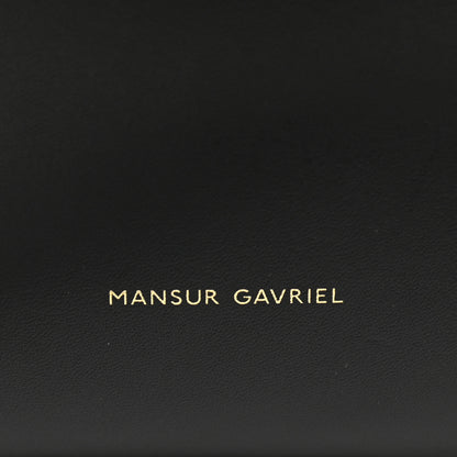 Mansur Gavriel Vegetable Tanned Calfskin Bucket Bag Black Royal 7 of 12