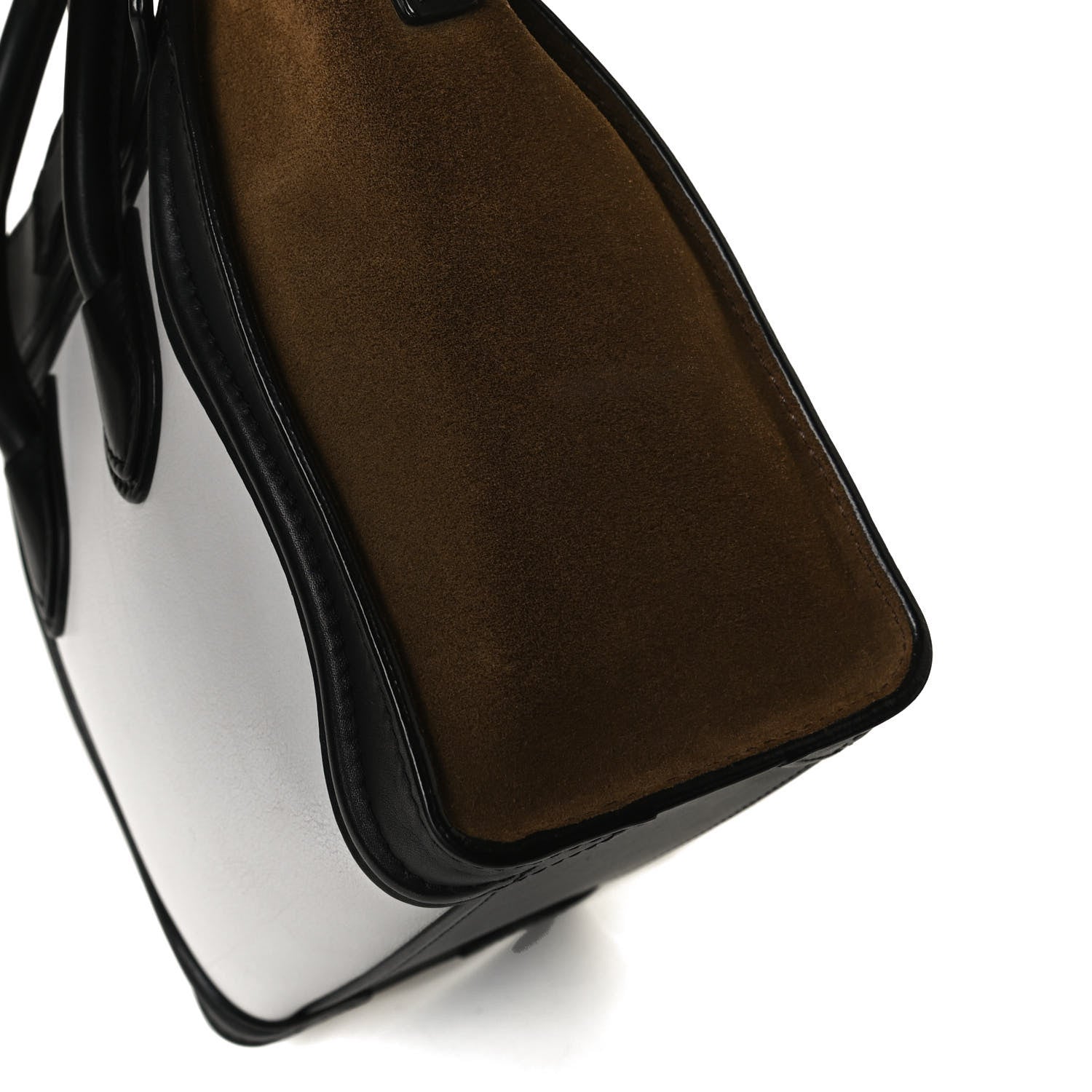Celine Smooth Calfskin Suede Nano Tri-Color Luggage White 14 of 16