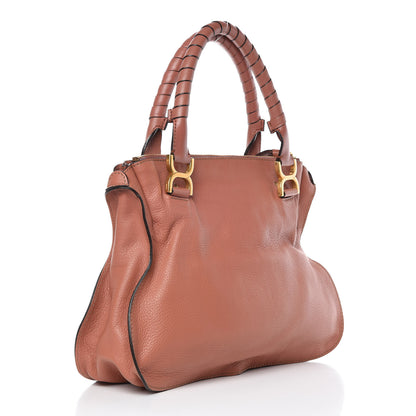 Chloe Calfskin Medium Marcie Satchel Coral 3 of 12
