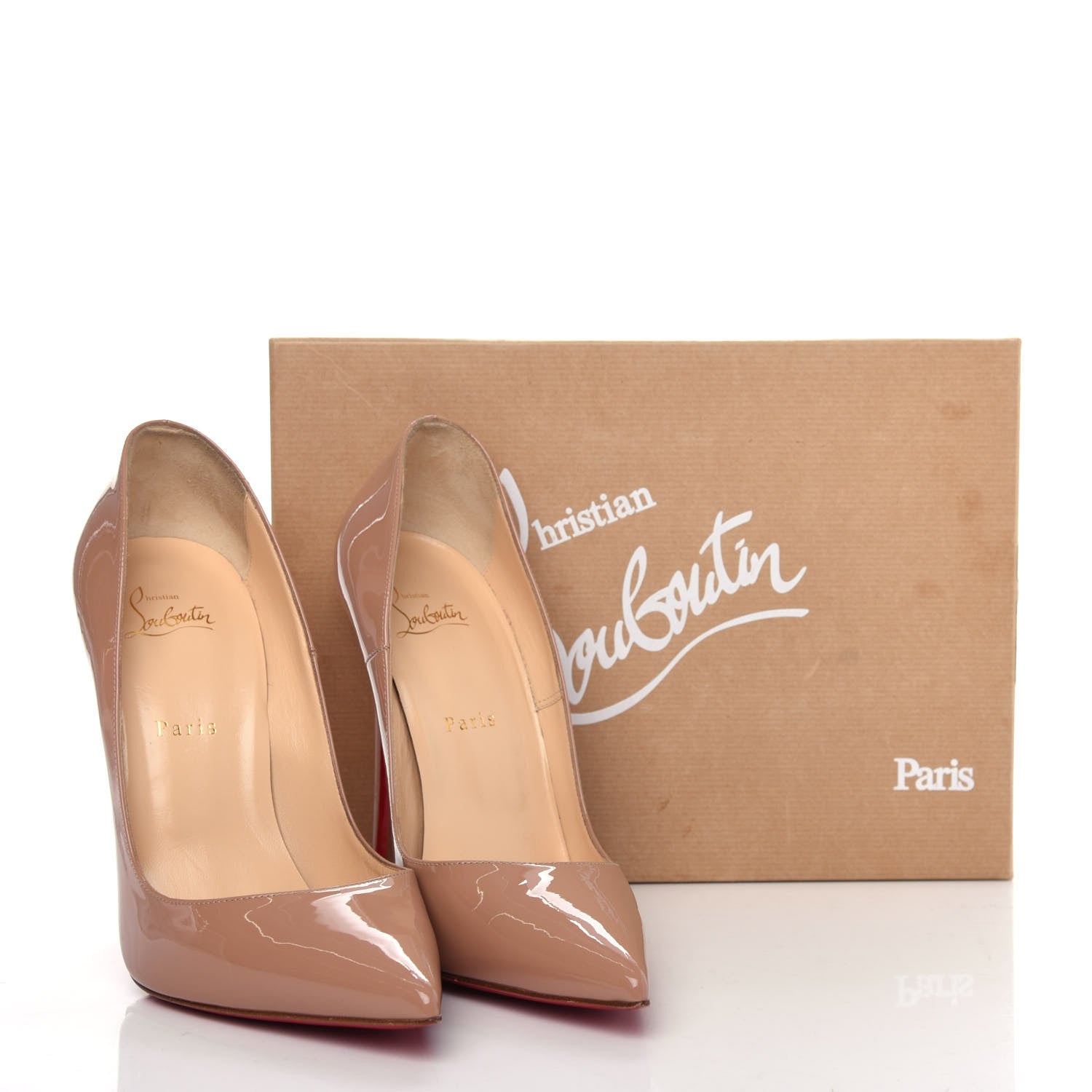 Christian Louboutin Patent So Kate 120 Pumps 41 Nude 11 of 11