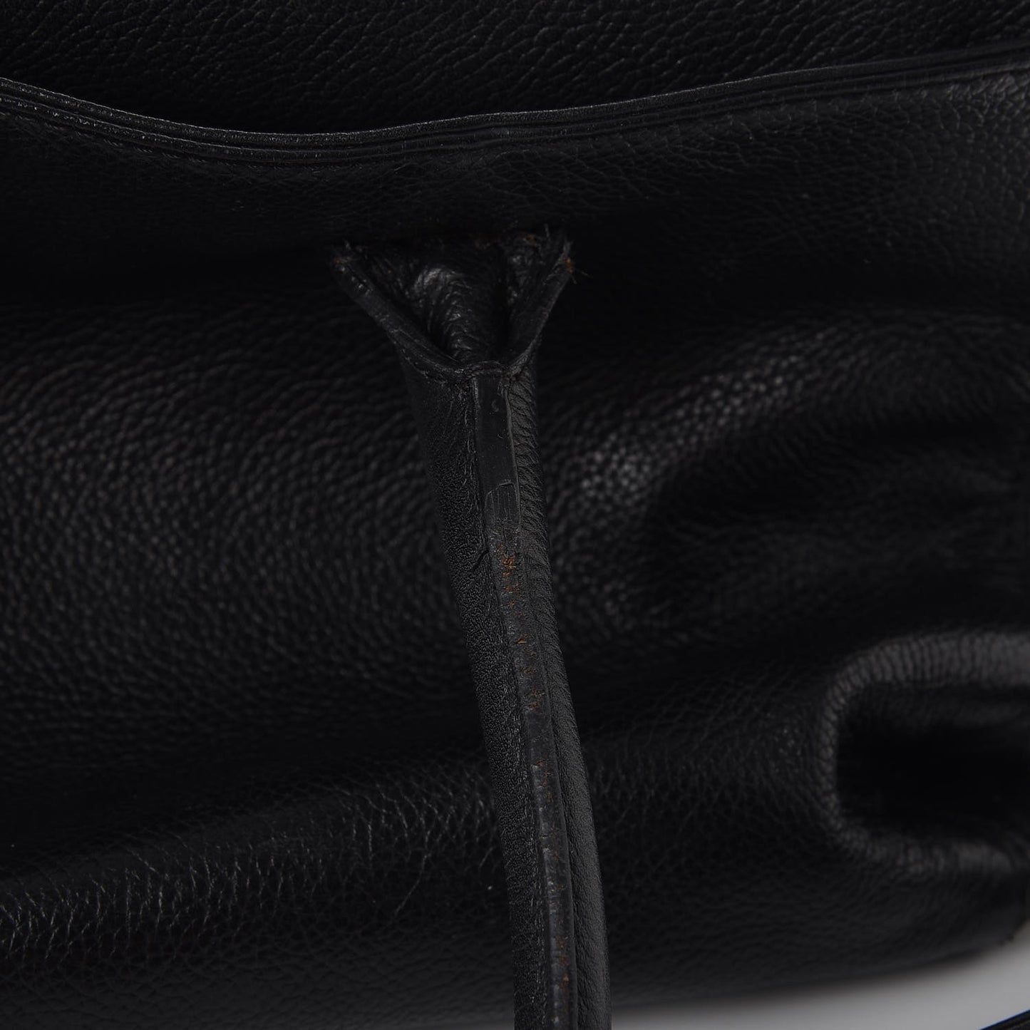 Calfskin Cerf Executive Shopper Tote Black