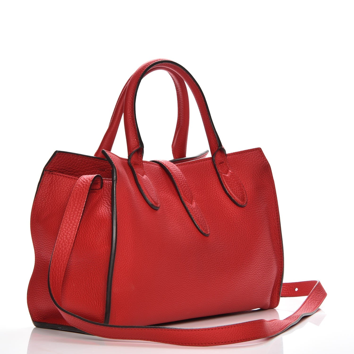 Gucci Soft Calfskin Small Jackie Top Handle Bag Hibiscus Red 4 of 12