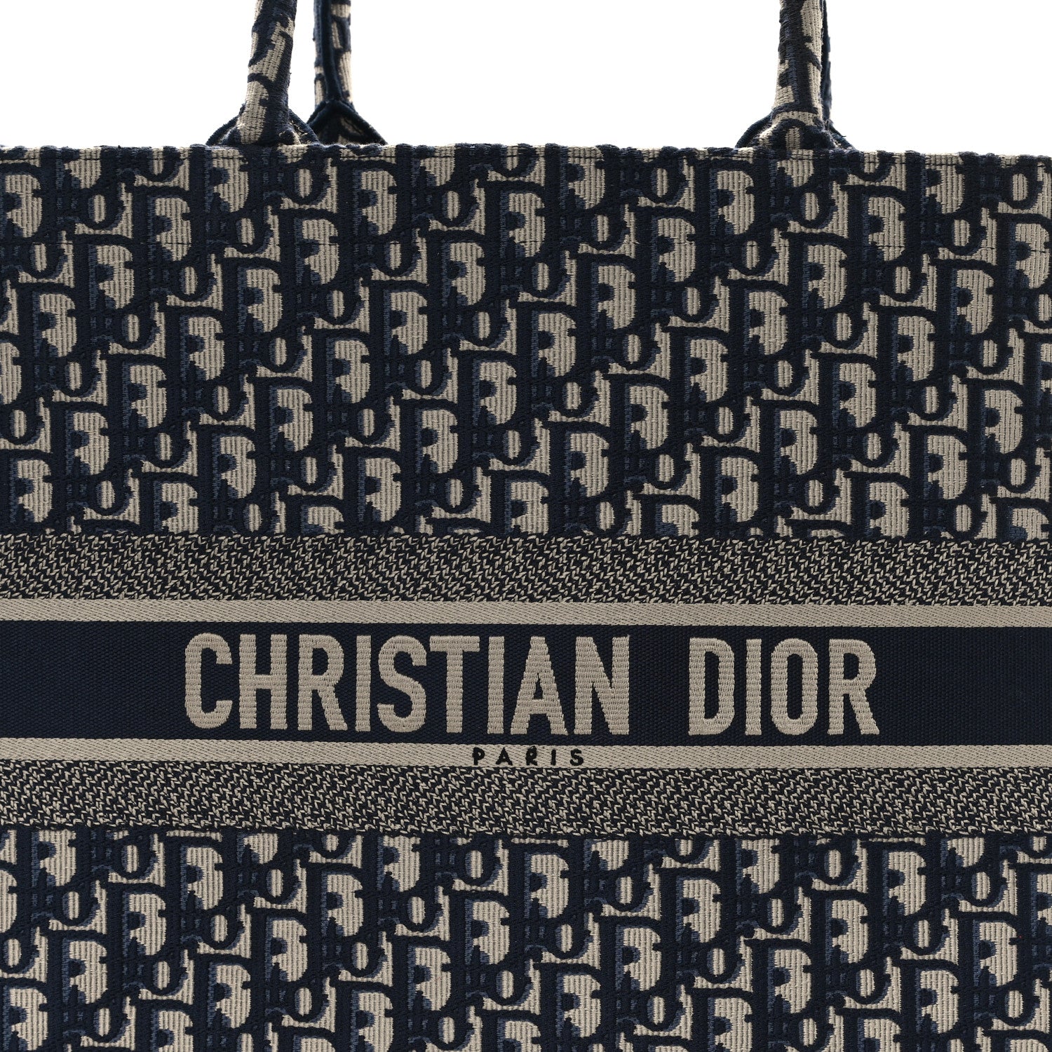 Christian Dior Oblique Large Book Tote Blue Multicolor 8 of 13