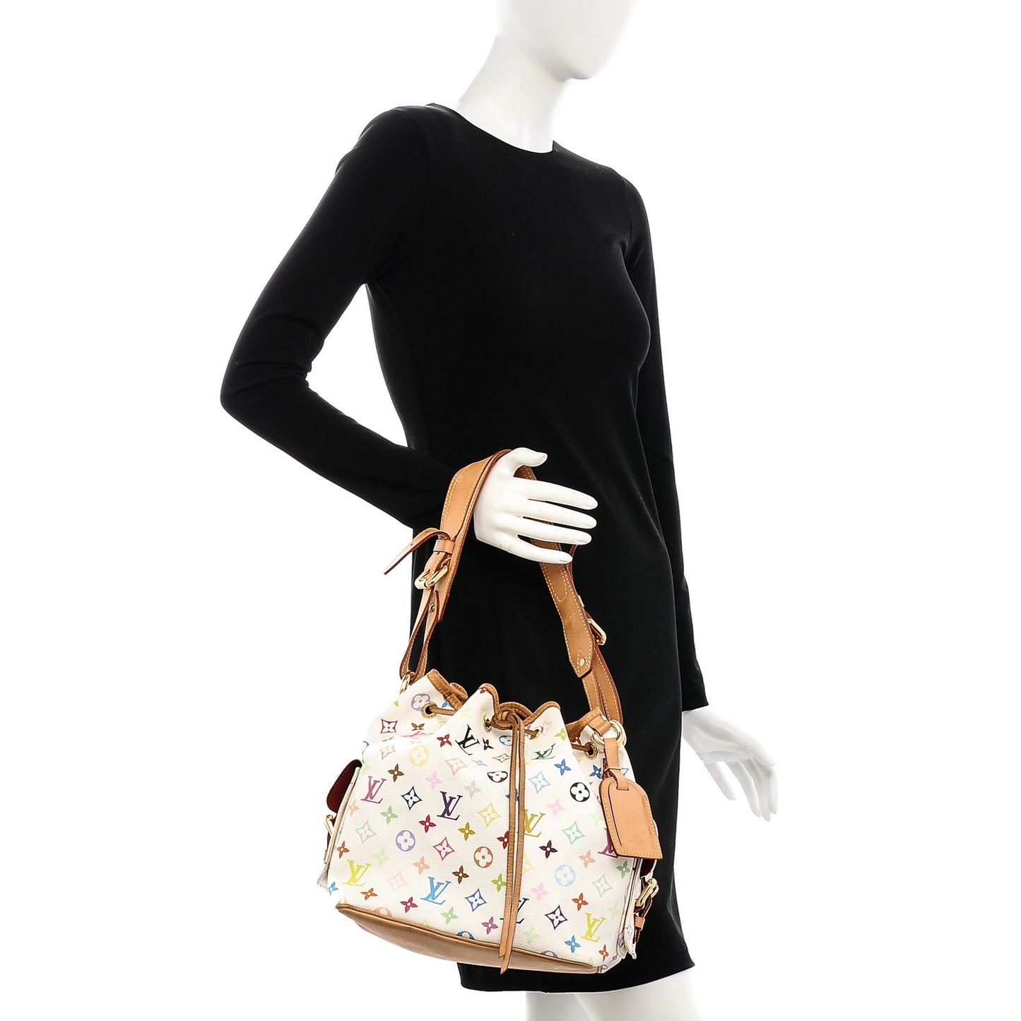 Monogram Multicolor Petit Noe White