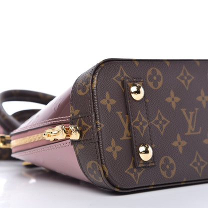 Louis Vuitton Vernis Monogram Alma BB Rose Pale Metallise 6 of 9