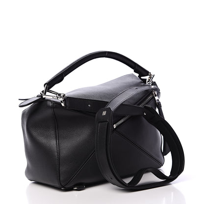 Loewe Calfskin Medium Puzzle Bag Black 2 of 11