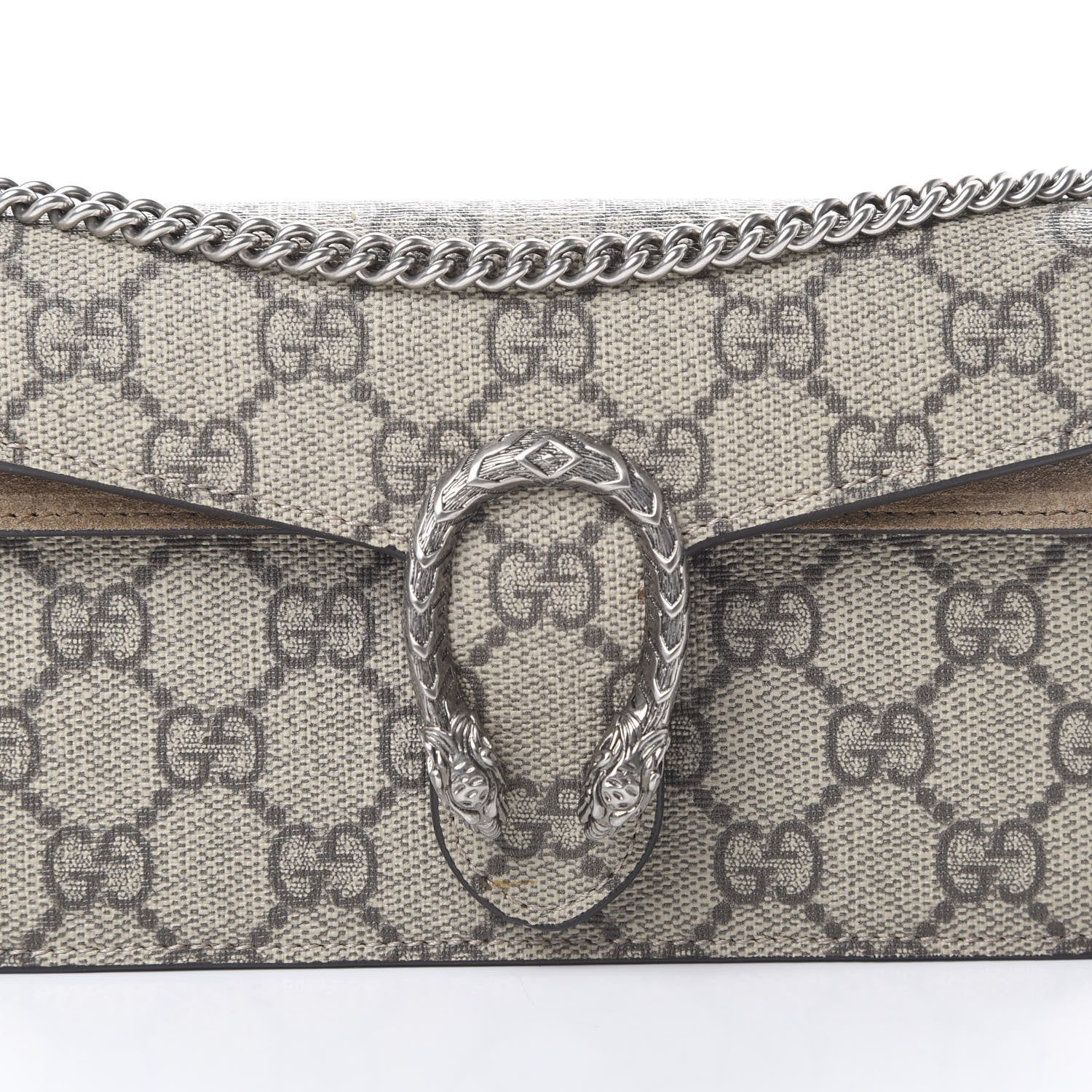 Gucci GG Supreme Monogram Super Mini Dionysus Shoulder Bag Taupe 6 of 11