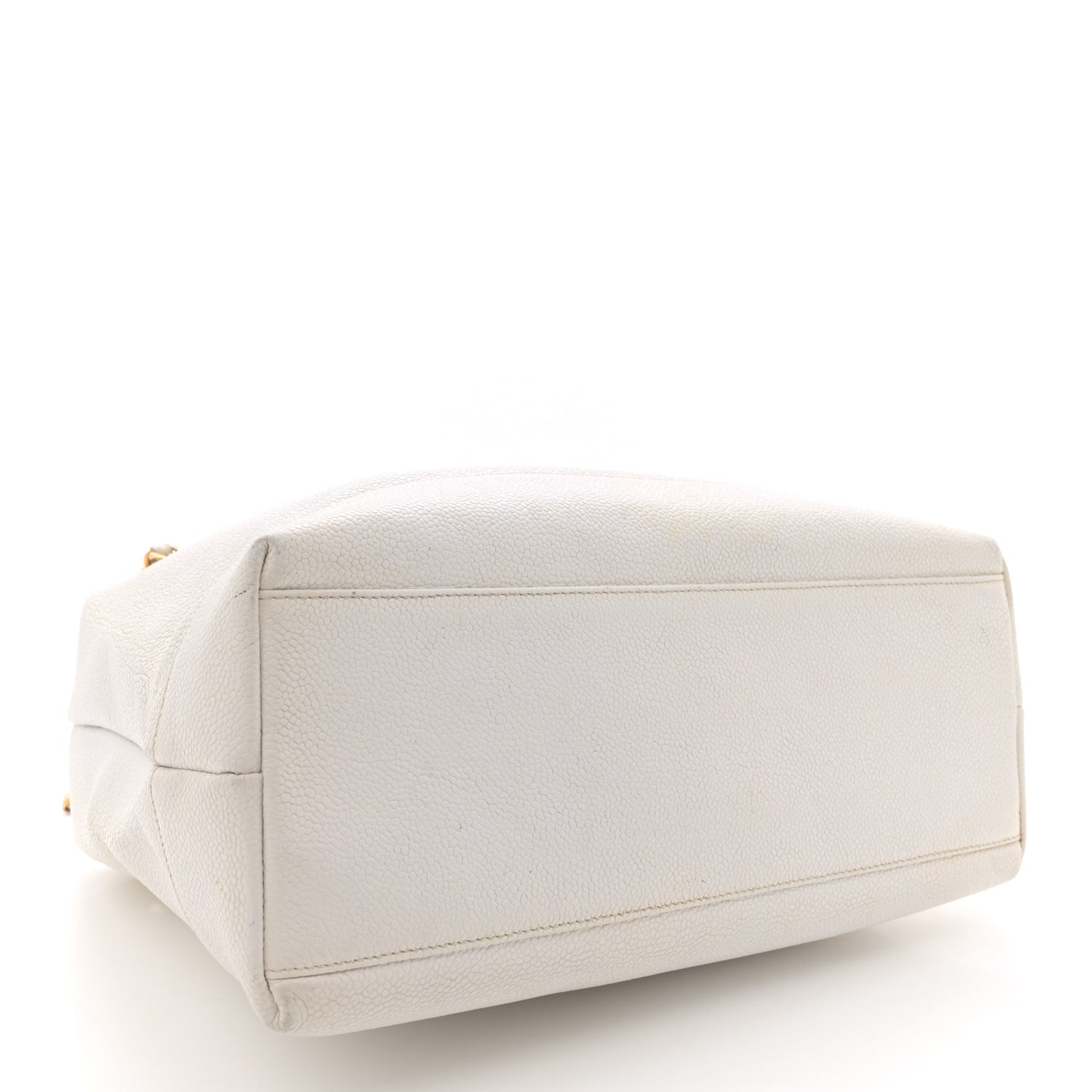 Caviar CC Shoulder Bag White