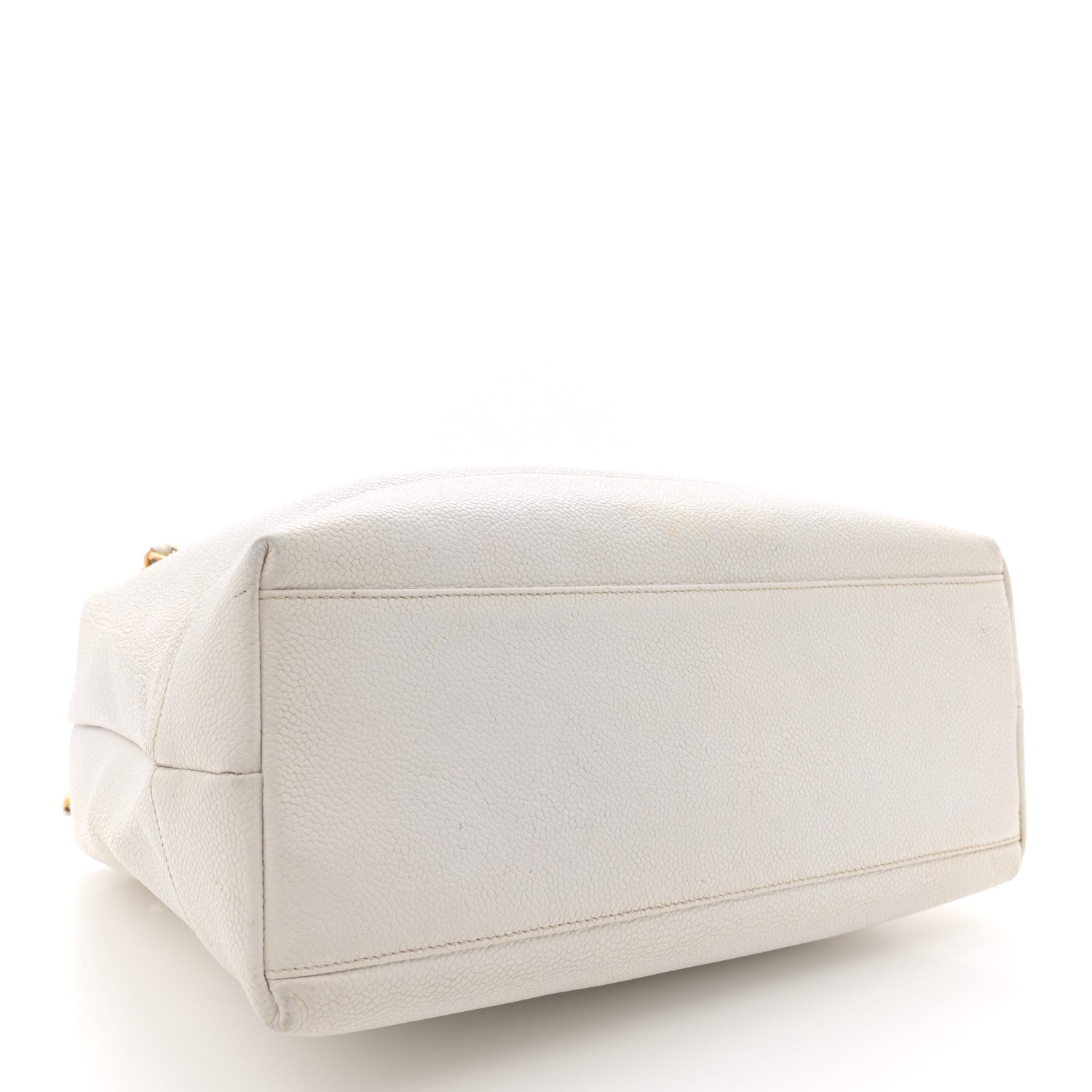 Chanel Caviar CC Shoulder Bag White 4 of 20