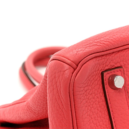 Hermes Taurillon Clemence BIRKIN 35 Bougainvillea 12 of 17