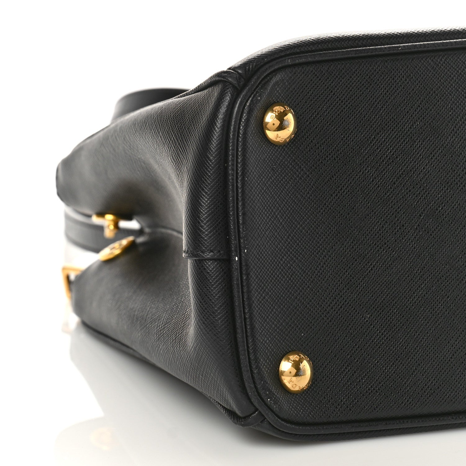 Prada Saffiano Small Galleria Double Zip Tote Black 8 of 9