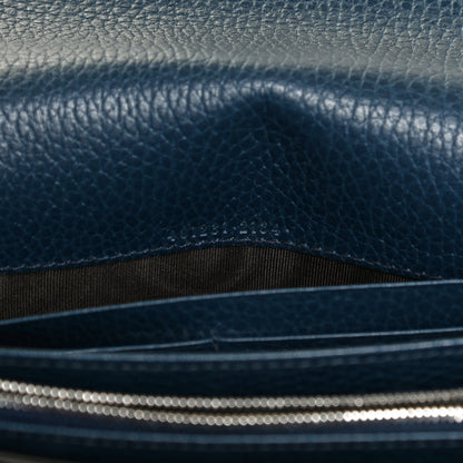 Gucci Dollar Calfskin Crystal Mini Dionysus Chain Wallet Blue Agata Black Diamond 6 of 12