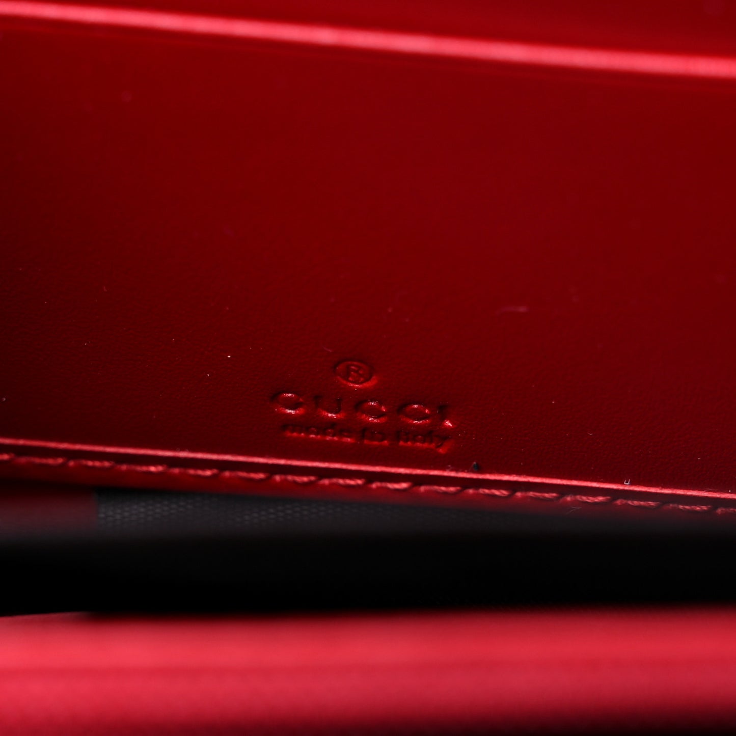 Guccissima Web Zip Around Wallet Red