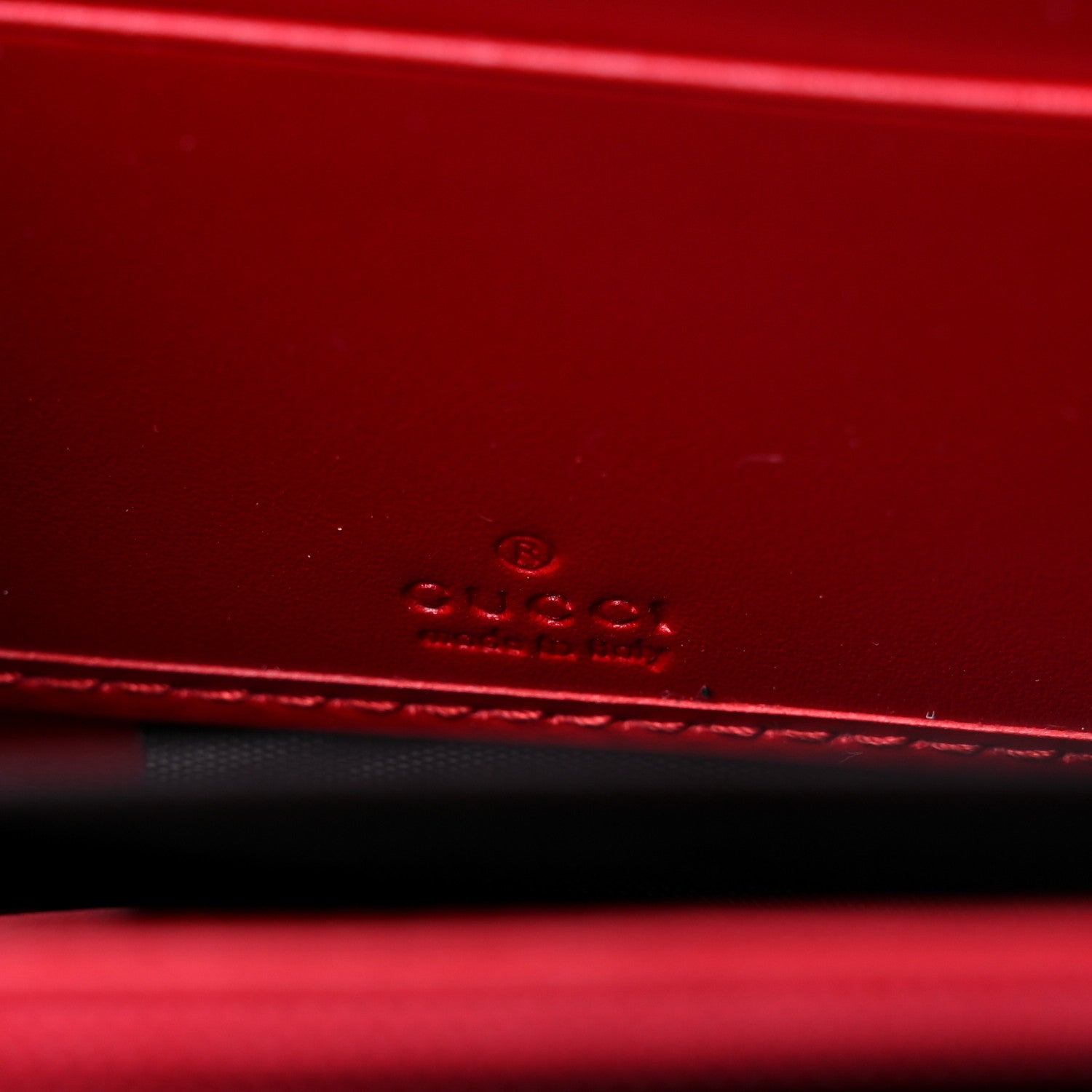 Gucci Guccissima Web Zip Around Wallet Red 6 of 6