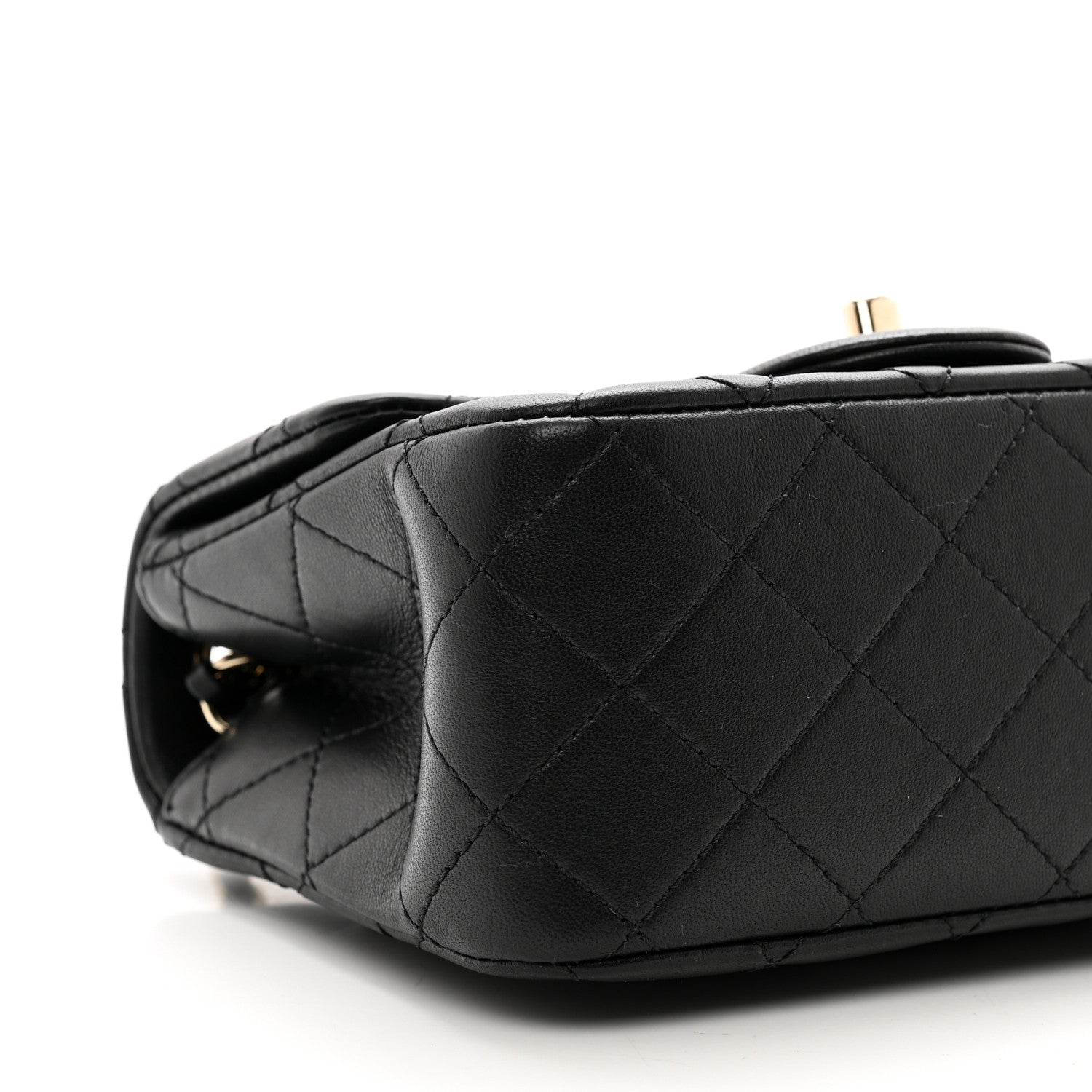 Chanel Lambskin Quilted Enamel Mini Pearl Crush Flap Black 9 of 10
