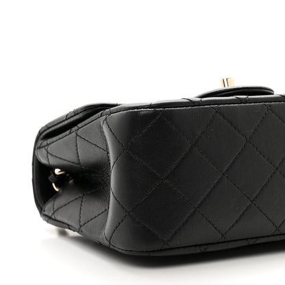 Chanel Lambskin Quilted Enamel Mini Pearl Crush Flap Black 9 of 10
