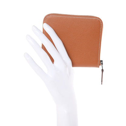Hermes Epsom Silk'in Compact Wallet Gold 2 of 8