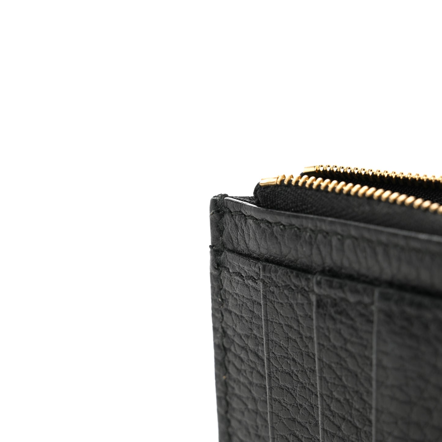 Dollar Calfskin GG Marmont Coin Case Card Holder Black