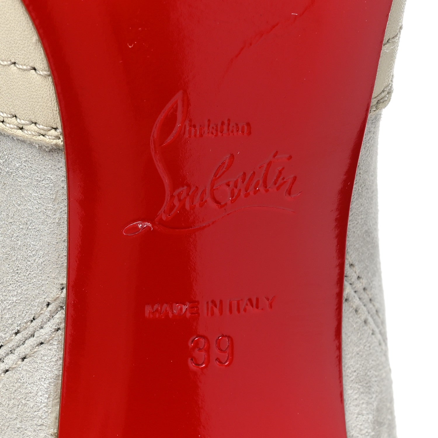 Christian Louboutin Calfskin Santia Botta 85 Tall Boots 39 White Albatre 6 of 9